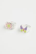 H & M - 2-pack Rings - Yellow