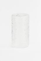 H & M - Tall Glass Mini Vase - White