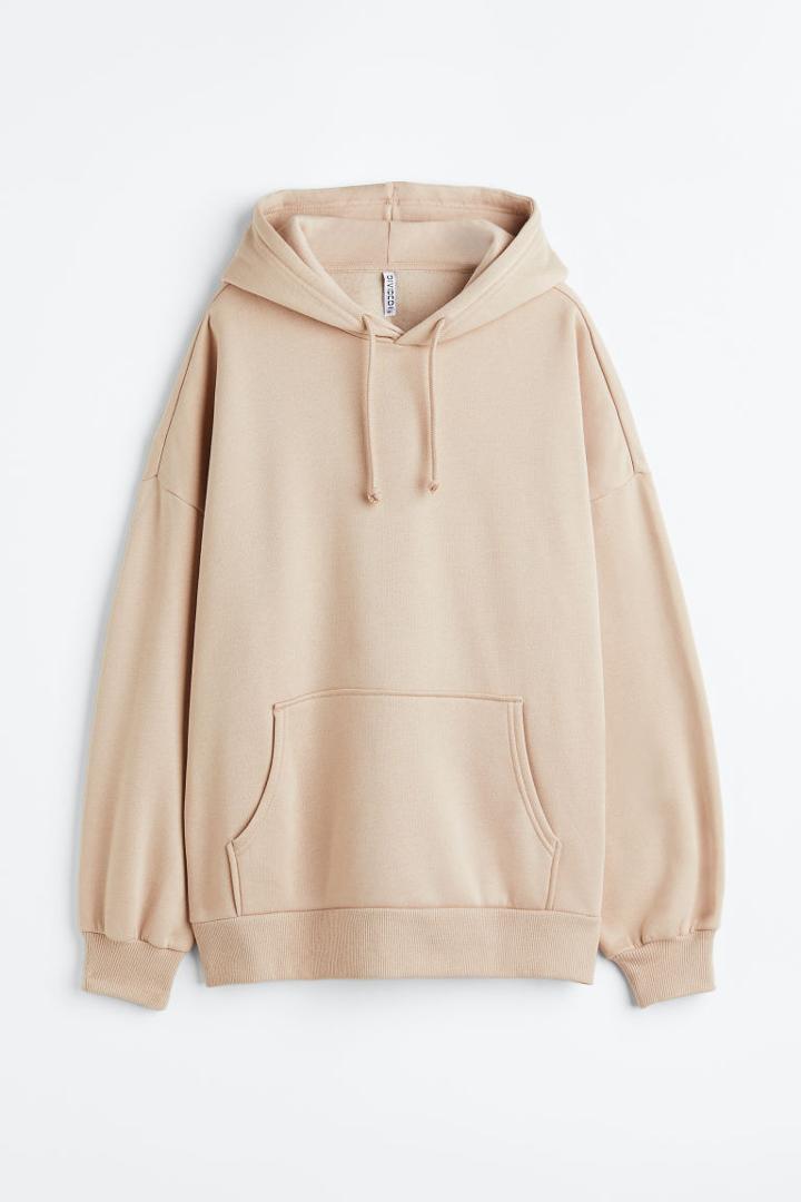 H & M - H & M+ Oversized Hoodie - Beige