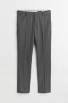 H & M - Slim Fit Suit Pants - Gray