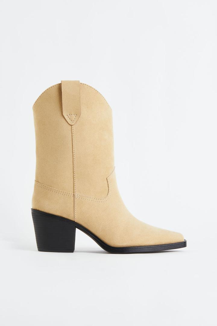 H & M - Cowboy Boots - Beige