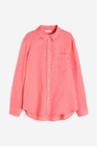 H & M - Linen Shirt - Pink