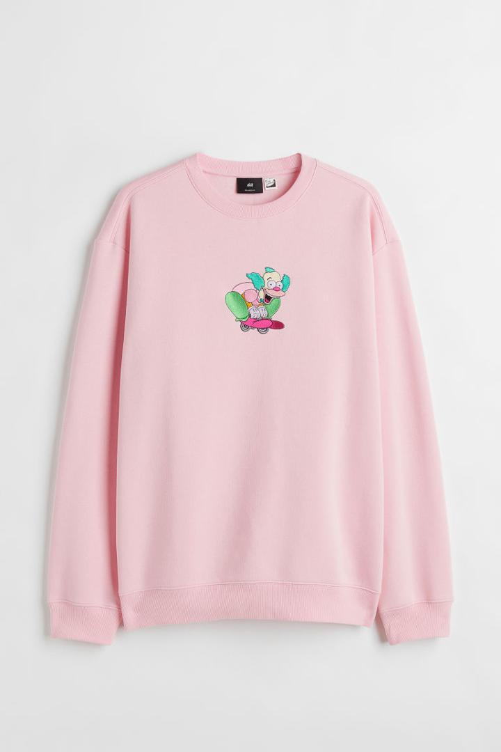 H & M - Relaxed Fit Sweatshirt - Pink