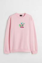 H & M - Relaxed Fit Sweatshirt - Pink