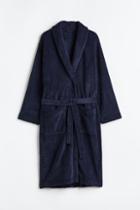 H & M - Fleece Bathrobe - Blue