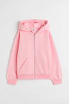 H & M - Oversized Hooded Jacket - Pink