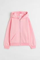 H & M - Oversized Hooded Jacket - Pink