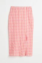 H & M - Crped Viscose-blend Skirt - Red
