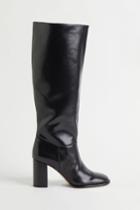 H & M - Knee-high Heeled Boots - Black