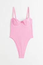 H & M - Underwire Swimsuit - Pink