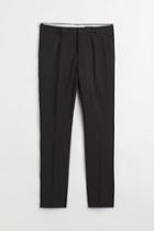 H & M - Skinny Fit Suit Pants - Black