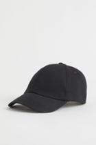 H & M - Cotton Twill Cap - Black