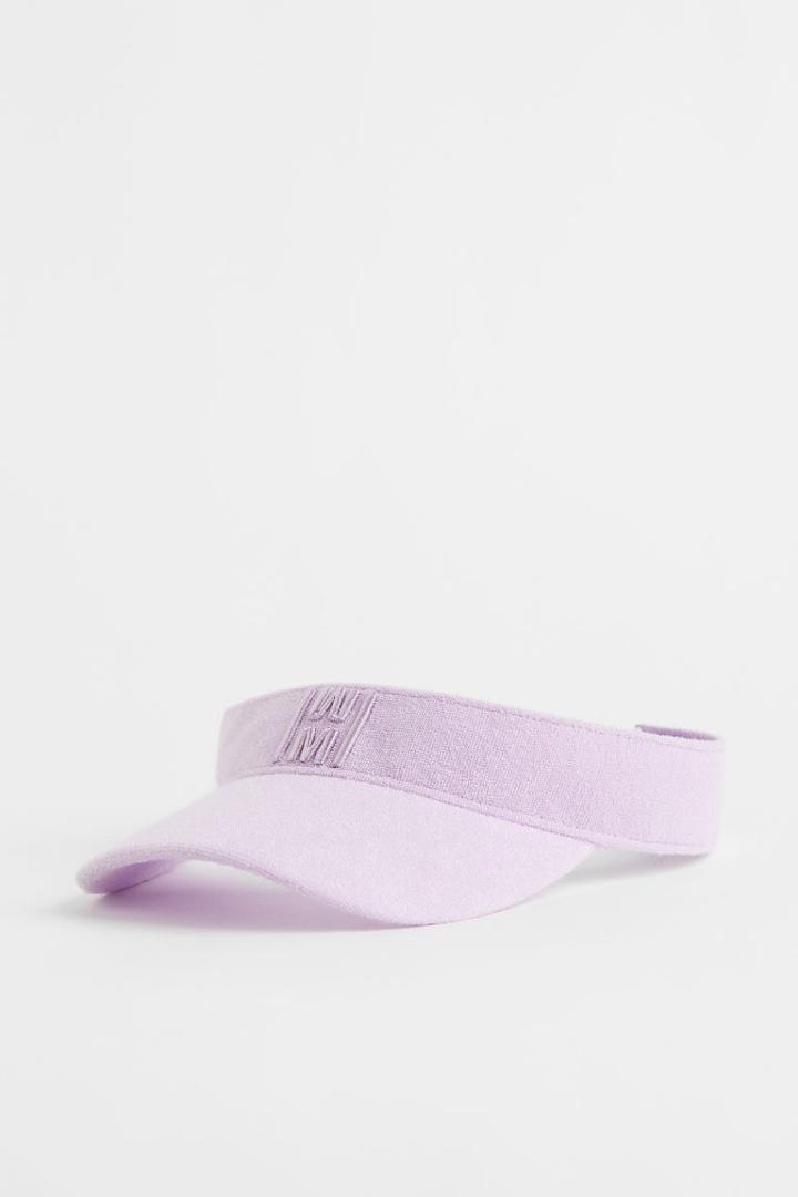 H & M - Terry Sun Visor - Purple