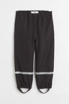 H & M - Wind/waterproof Rain Pants - Black