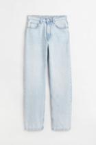 H & M - 90s Straight High Jeans - Blue