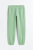 H & M - Relaxed Fit Cotton Joggers - Green