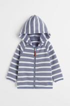 H & M - Knit Fleece Jacket - Blue
