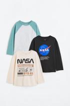 H & M - 3-pack Cotton Jersey Shirts - Orange