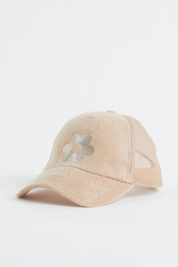 H & M - Mesh-back Cap - Beige