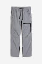 H & M - Regular Fit Nylon Cargo Pants - Gray