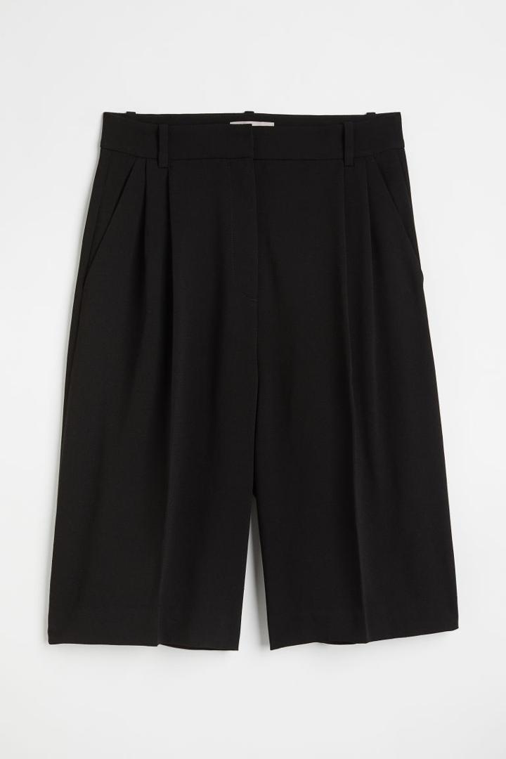 H & M - Bermuda Shorts - Black