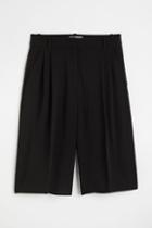 H & M - Bermuda Shorts - Black