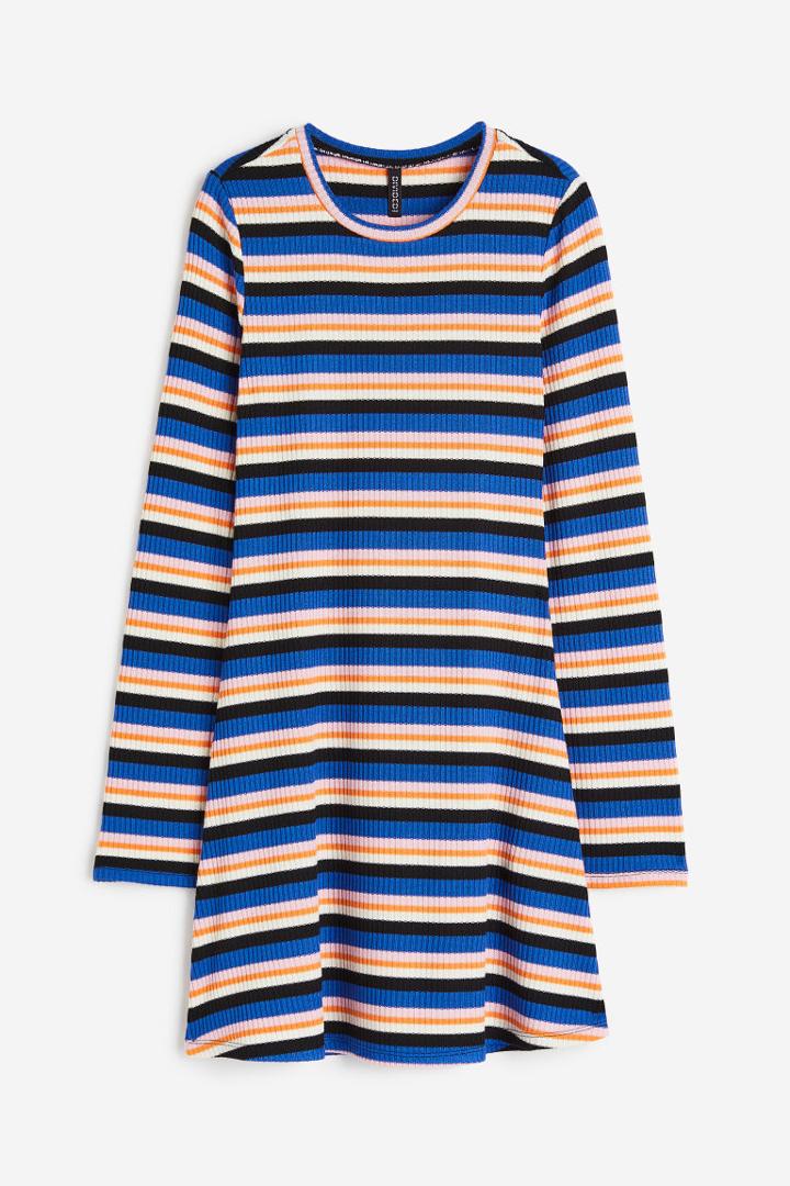 H & M - Ribbed Dress - Pink