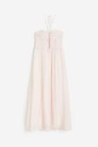 H & M - Lacing-detail Maxi Dress - Pink