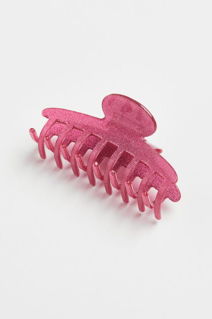 H & M - Glittery Hair Claw - Pink