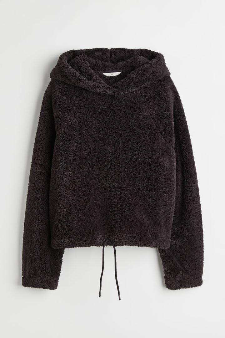 H & M - Fleece Hoodie - Gray