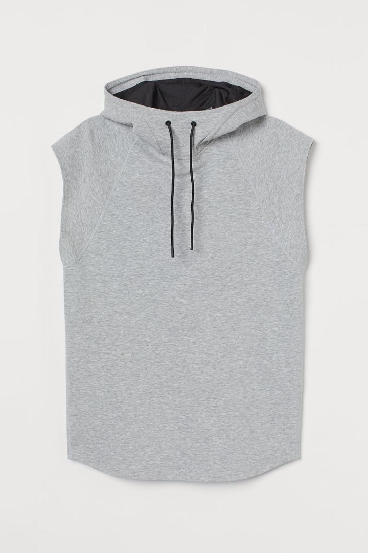 H & M - Relaxed Fit Sports Hoodie - Gray
