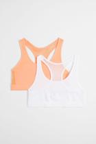 H & M - 2-pack Seamless Tops - Orange