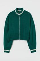 H & M - Sweater Jacket - Green
