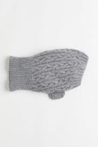 H & M - Cable-knit Dog Sweater - Gray
