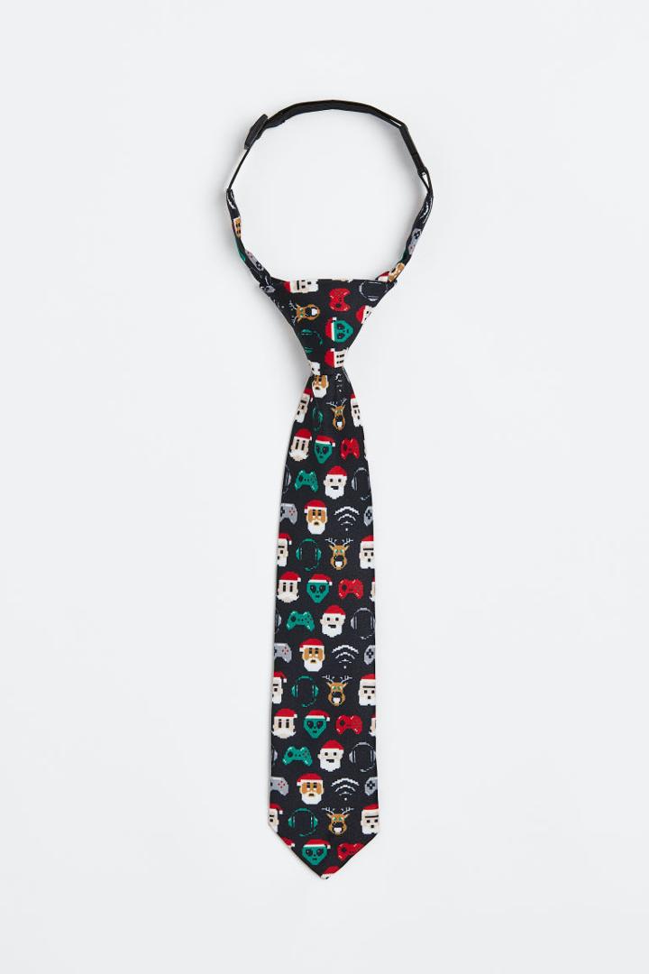 H & M - Pre-tied Tie - Black