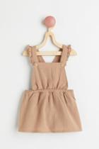 H & M - Cotton Overall Dress - Beige