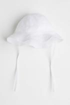 H & M - Cotton Sun Hat - White