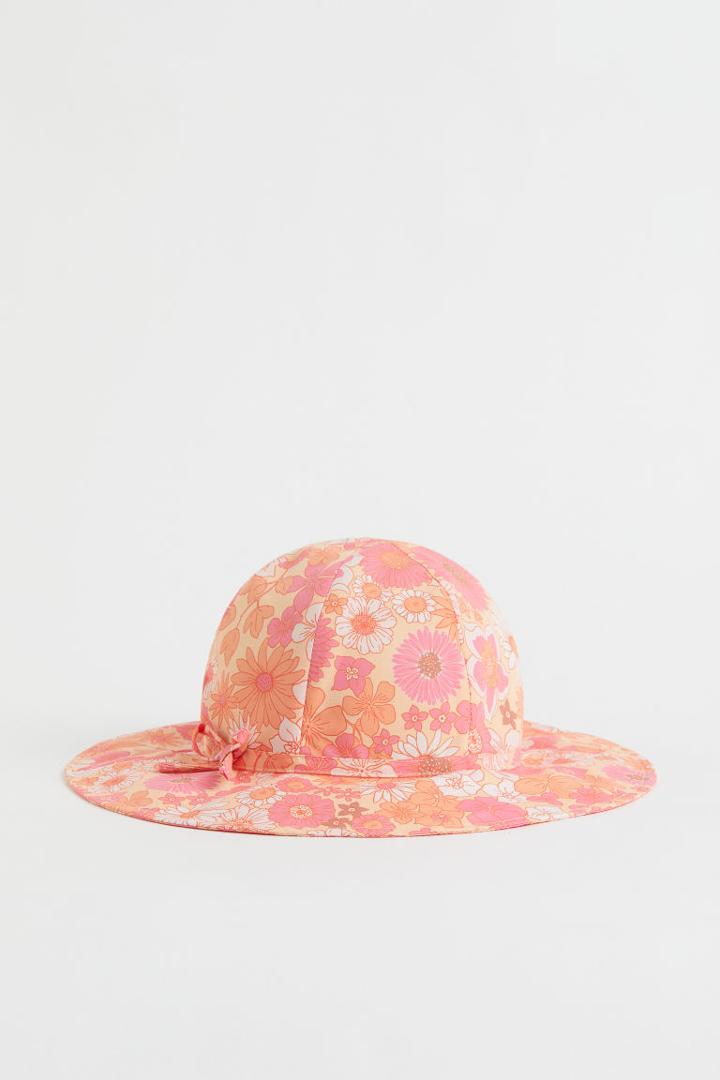 H & M - Bow-detail Sun Hat - Yellow