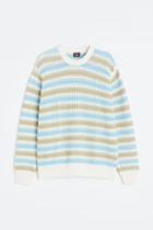 H & M - Regular Fit Textured-knit Sweater - Blue