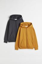 H & M - 2-pack Hooded Jackets - Gray
