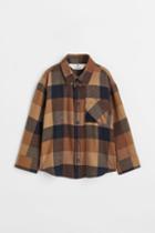 H & M - Cotton Flannel Shirt - Beige
