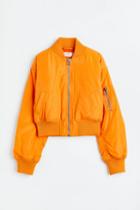 H & M - Padded Bomber Jacket - Orange