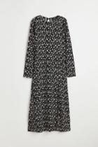 H & M - Crinkled Jersey Dress - Black