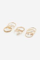 H & M - 8-pack Rings - Gold