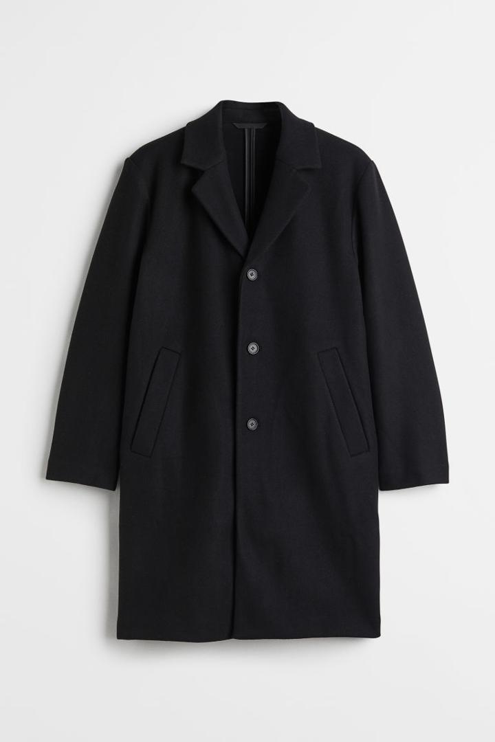 H & M - Wool-blend Coat - Black