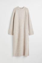 H & M - Knit Long Dress - Beige