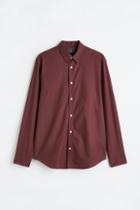 H & M - Regular Fit Cotton Shirt - Red