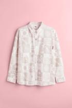 H & M - H & M+ Patterned Shirt - White