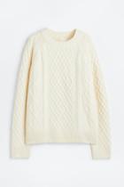 H & M - H & M+ Cable-knit Sweater - Beige