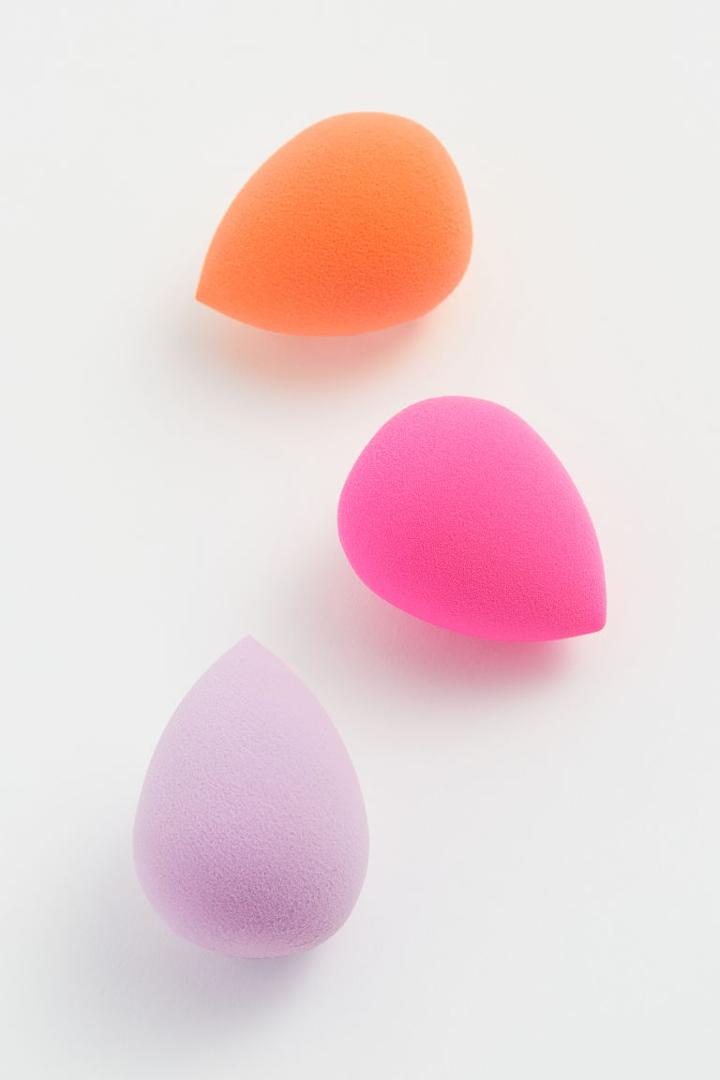 H & M - 3-pack Makeup Sponges - Orange